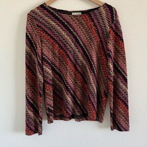 Coldwater Creek Multicolor Stretchy Women's Top Size Medium